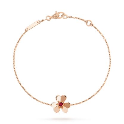 [Clover Jewellery] FRIVOLE GOLD BLUME ROSA MALACHIT ARMBAND