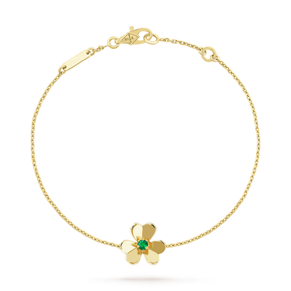 [Clover Jewellery] FRIVOLE GOLD BLUME ROSA MALACHIT ARMBAND