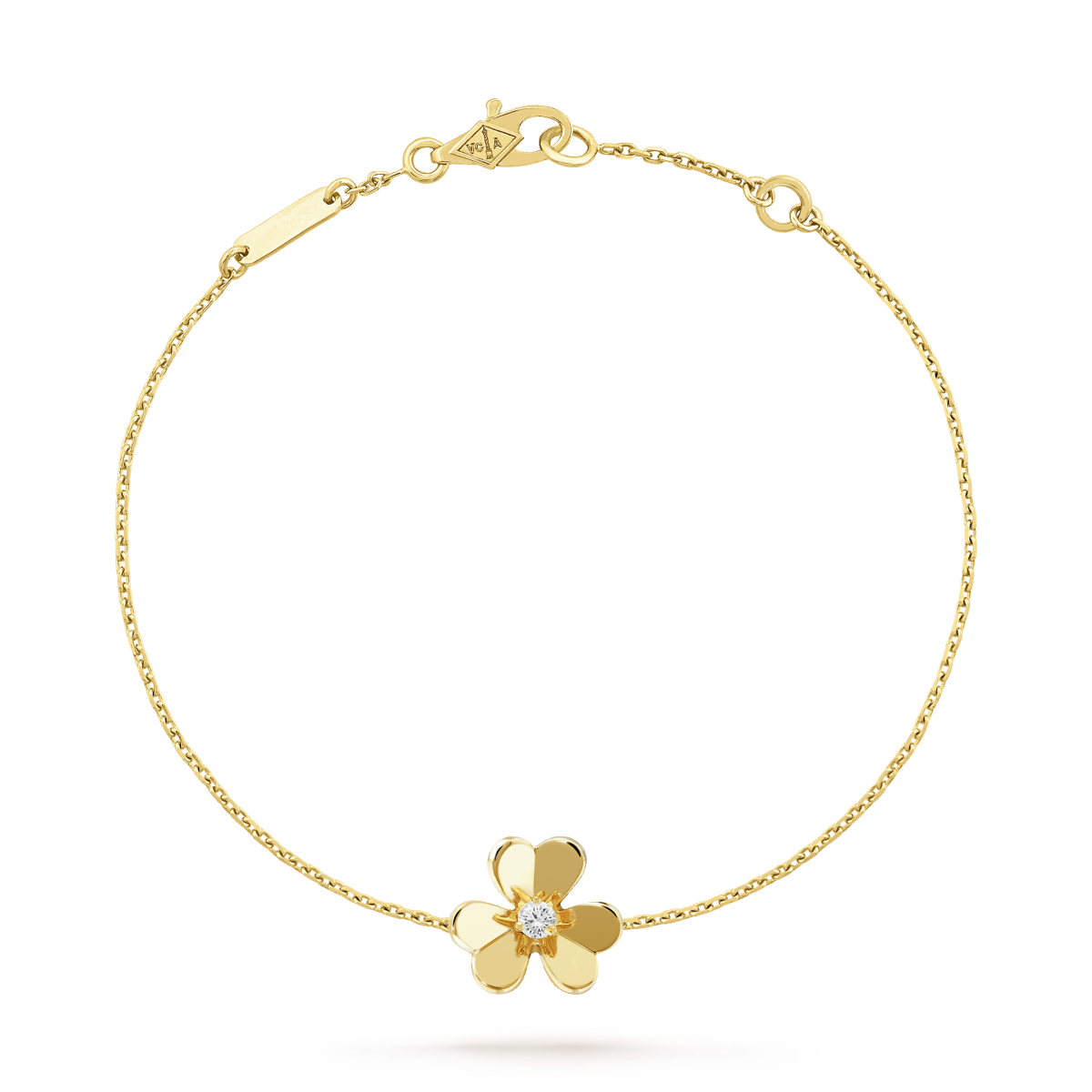 [Clover Jewellery] FRIVOLE GOLD BLUME ROSA MALACHIT ARMBAND