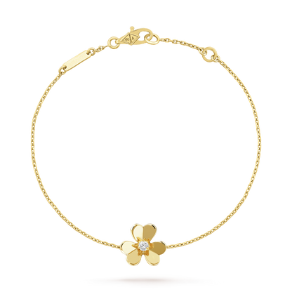 [Clover Jewellery] FRIVOLE GOLD BLUME ROSA MALACHIT ARMBAND