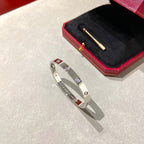 [Clover Jewelry]ラブブレスレット 6.1mm ダイヤモンド10石