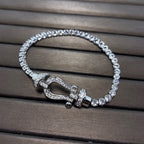 [Clover Jewelry]FORCE  HORSESHOE  DIAMOND TENNIS BRACELET