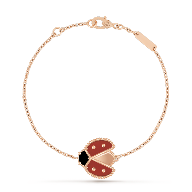 [Clover Jewelry]LUCKY SPRING 1 MOTIF PINK GOLD BRACELET