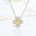 [Clover Jewelry]LOOP NECKLACE FULL MOTIF DIAMOND 16MM MULTIPLE COLORS