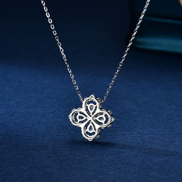 [Clover Jewelry]LOOP NECKLACE FULL MOTIF DIAMOND 16MM MULTIPLE COLORS