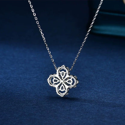 [Clover Jewelery]LOOP NECKLACE FULL MOTIF DIAMOND 16MM MULTIPLE COLORS