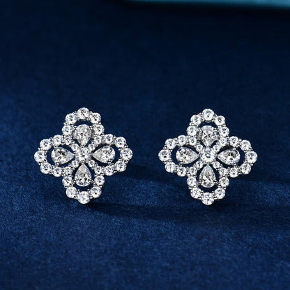 [Clover Jewelery]LOOP EARRINGS FULL MOTIF DIAMOND 16MM