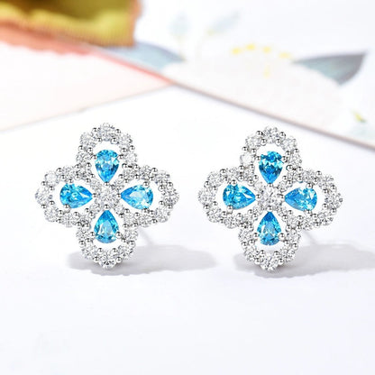 [Clover Jewelery]LOOP EARRINGS FULL MOTIF DIAMOND 16MM