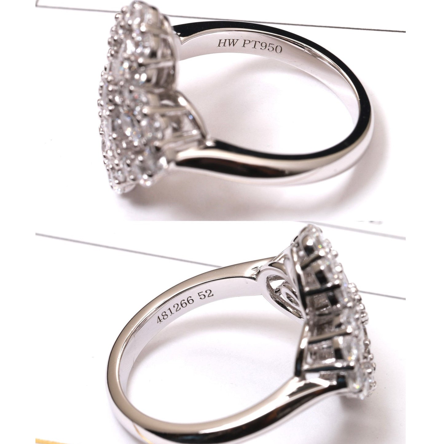 [Clover Jewelery]LOOP RING FULL MOTIF DIAMOND 16MM SILVE