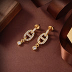 [Clover Jewelry]HM CHAINE DIAMOND EARRINGS