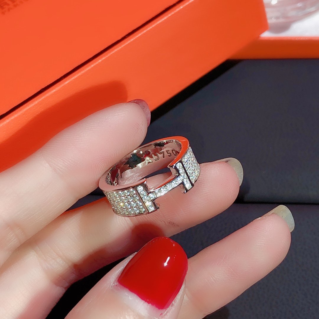 [Clover Jewelery]H RING FULL DIAMOND