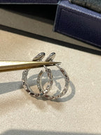 [Clover Jewelry]Hohles Design Vierblättriges Kleeblatt Ring