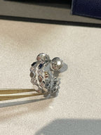 [Clover Jewelry]Hohles Design Vierblättriges Kleeblatt Ring