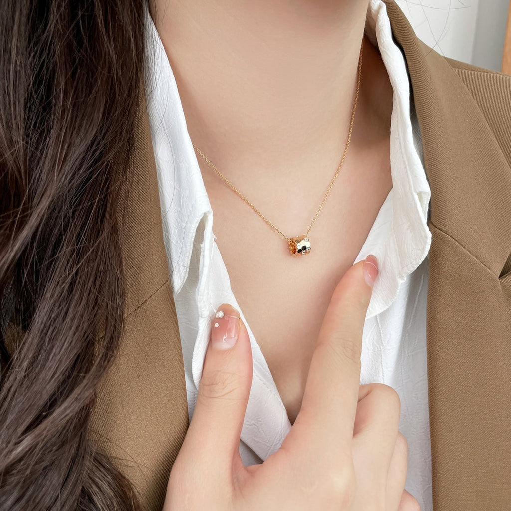 [Clover Jewelry]BEE MINI PENDANT DIAMOND NECKLACE