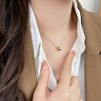 [Clover Jewelry]BEE MINI PENDANT DIAMOND NECKLACE
