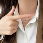 [Clover Jewelry]BEE MINI PENDANT DIAMOND NECKLACE