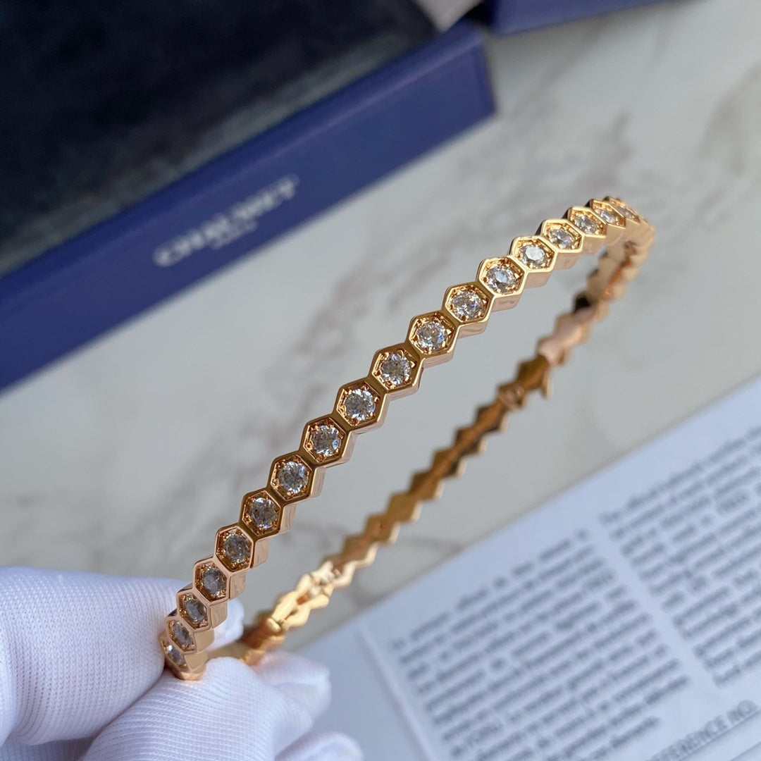 [Clover Jewelry]BEE LOVE GOLD BRACELET FULL DIAMOND