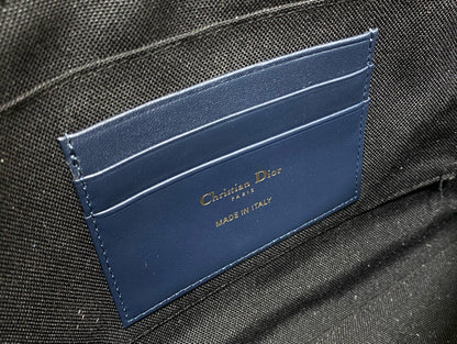 OBLIQUE BOOK TOTE 26 IN DARK BLUE MONOGRAM JACQUARD