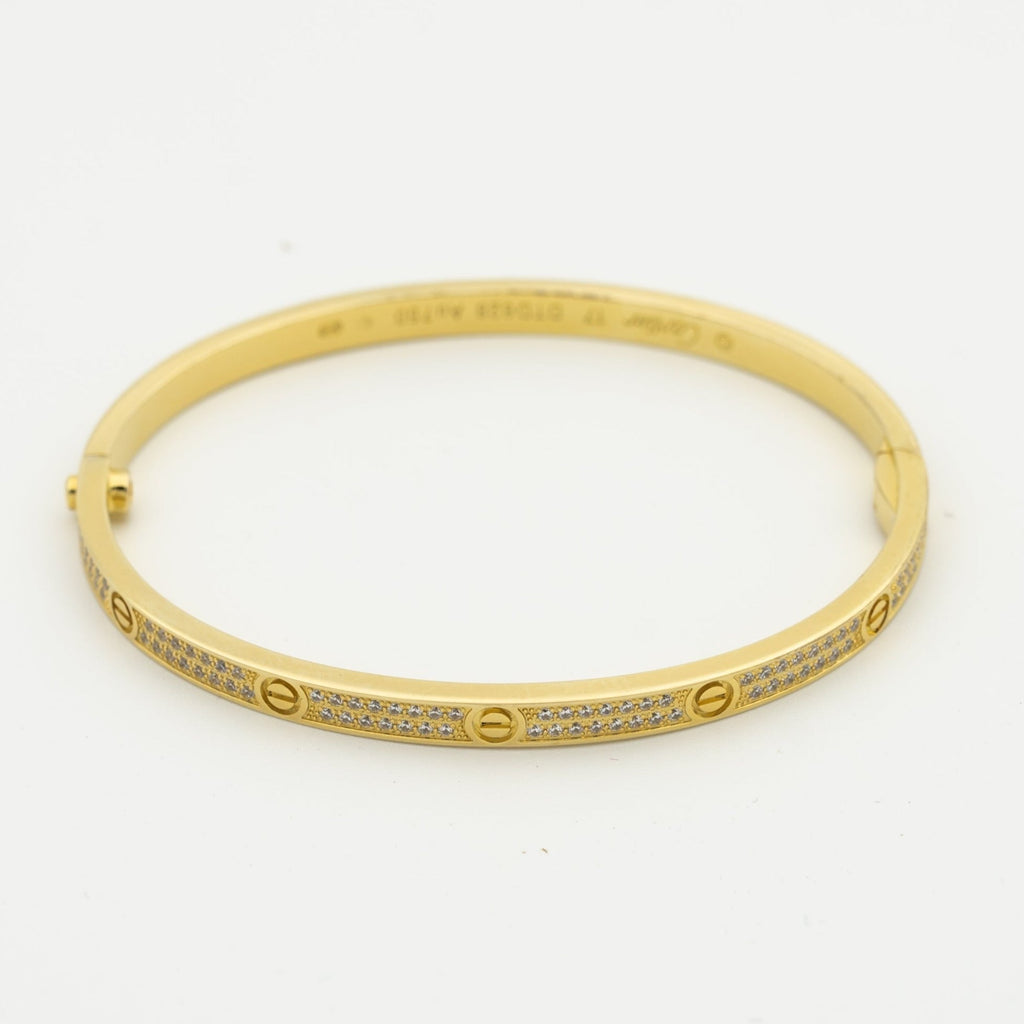 [Clover Jewelry]LOVE BRACELET 3.65MM DIAMOND-PAVED