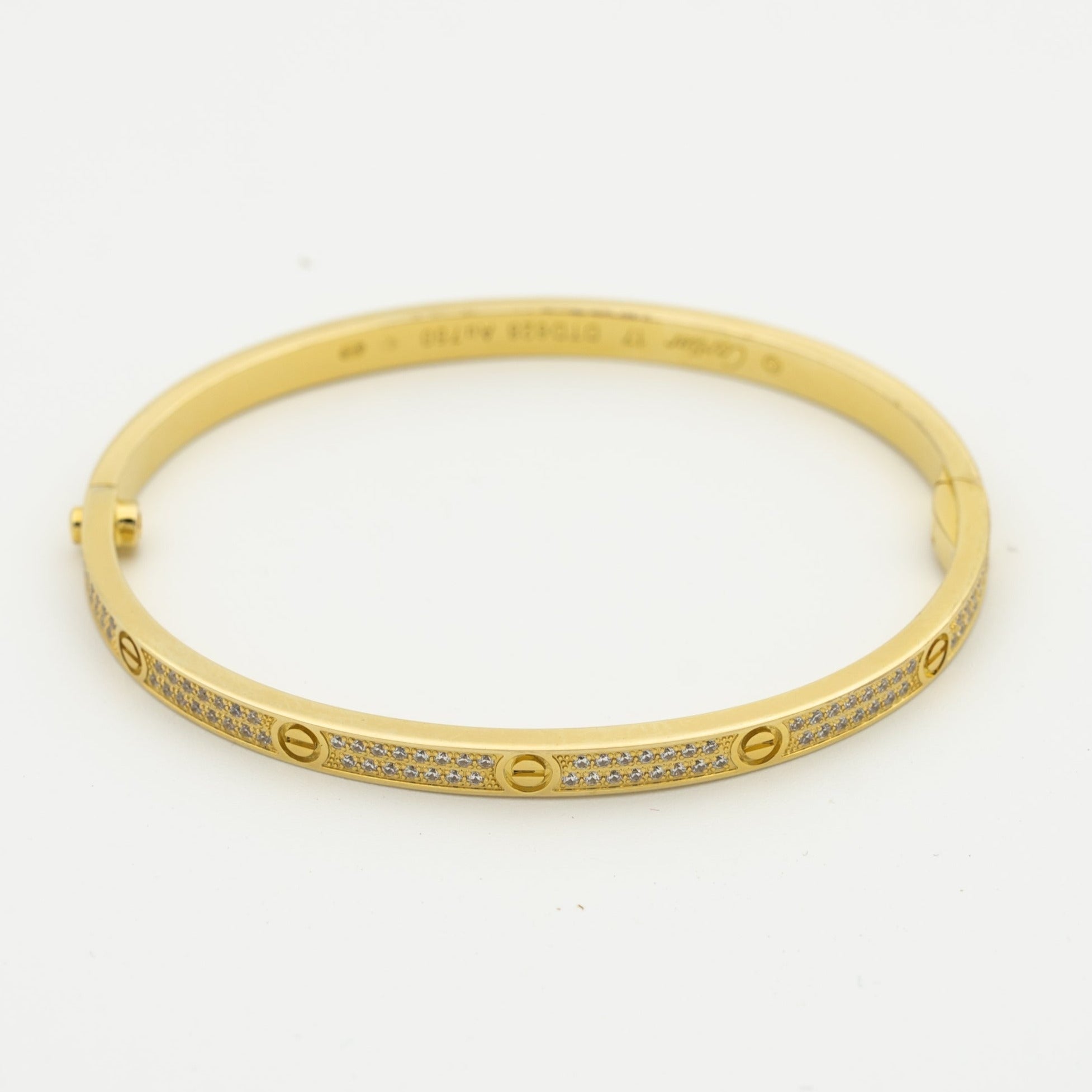 [Clover Jewelry]LOVE BRACELET 3.65MM DIAMOND-PAVED