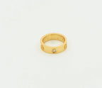 [Clover Jewelry]LOVE RING 5.5MM 3 DIAMONDS GOLD