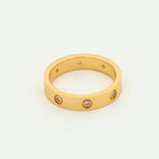 [クローバージュエリー] LOVE リング 3.6MM 8 ダイヤモンド
