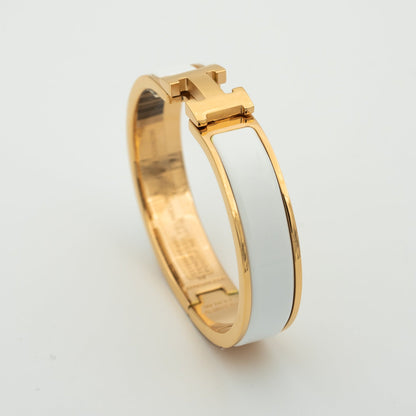 [Clover Jewelery]H WHITE BRACELET