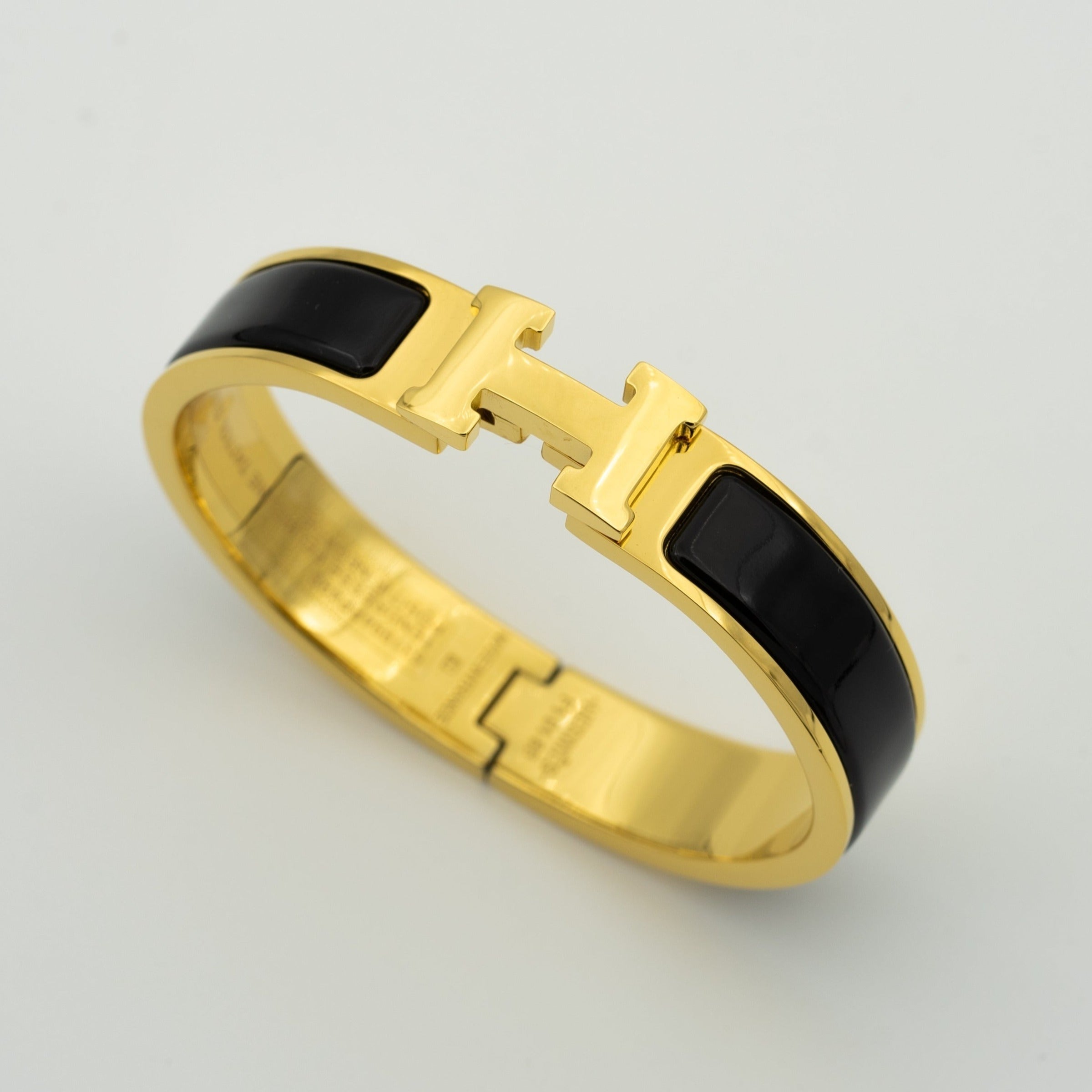 [Clover Jewelry]H ブラックブレスレット