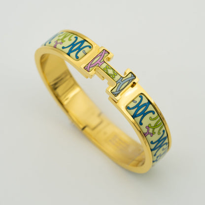 [Clover Jewelery]H BRACELET BEIGE MULTICOLOR