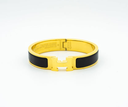 [Clover Jewelery]H BLACK BRACELET