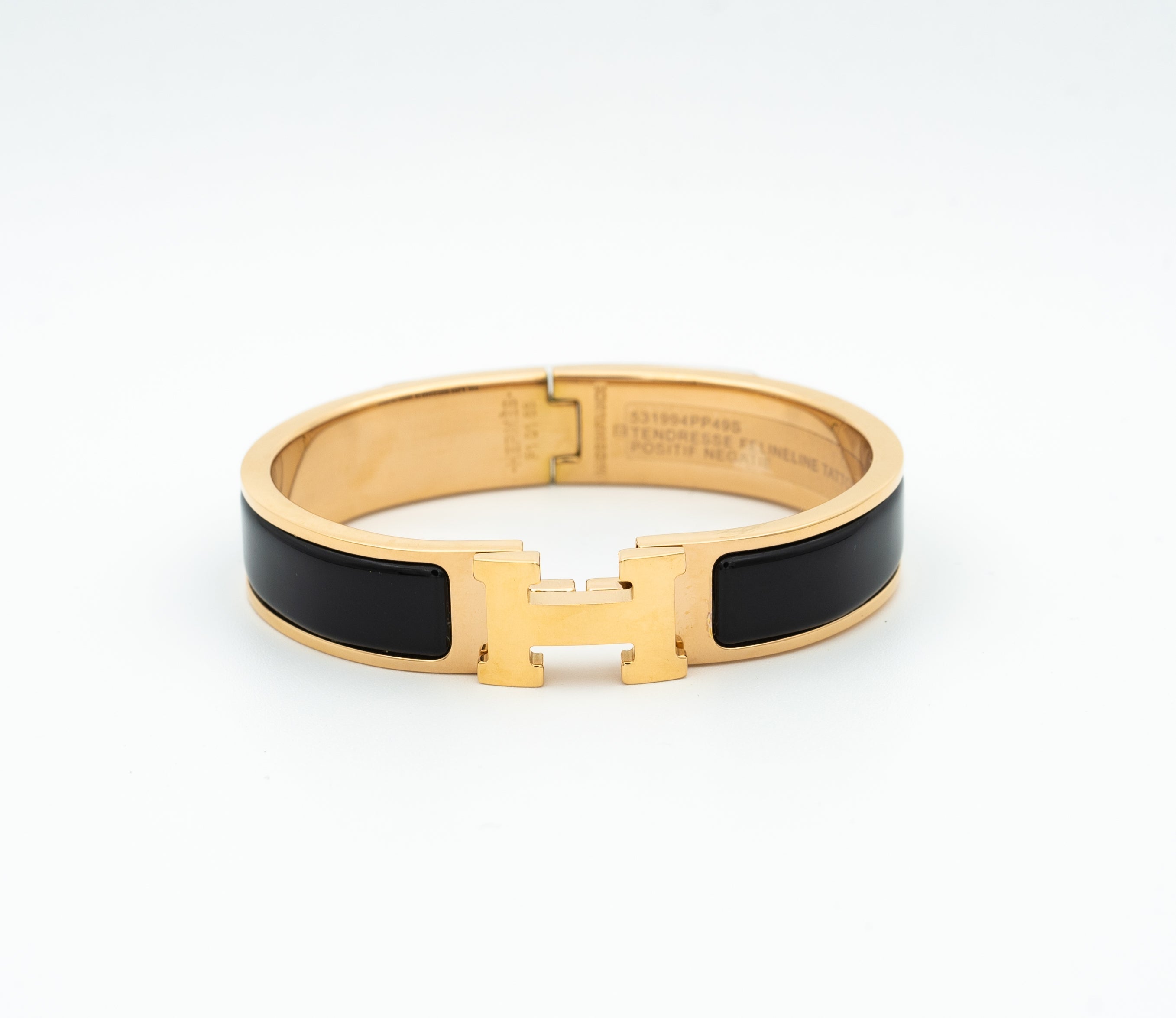 [Clover Jewelry]H ブラックブレスレット
