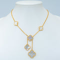 [Clover Jewelry]KLEE MOTHER-OF-PEARL-HALSKETTE 6 MOTIVE