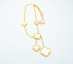 [Clover Jewelry]KLEE MOTHER-OF-PEARL-HALSKETTE 6 MOTIVE