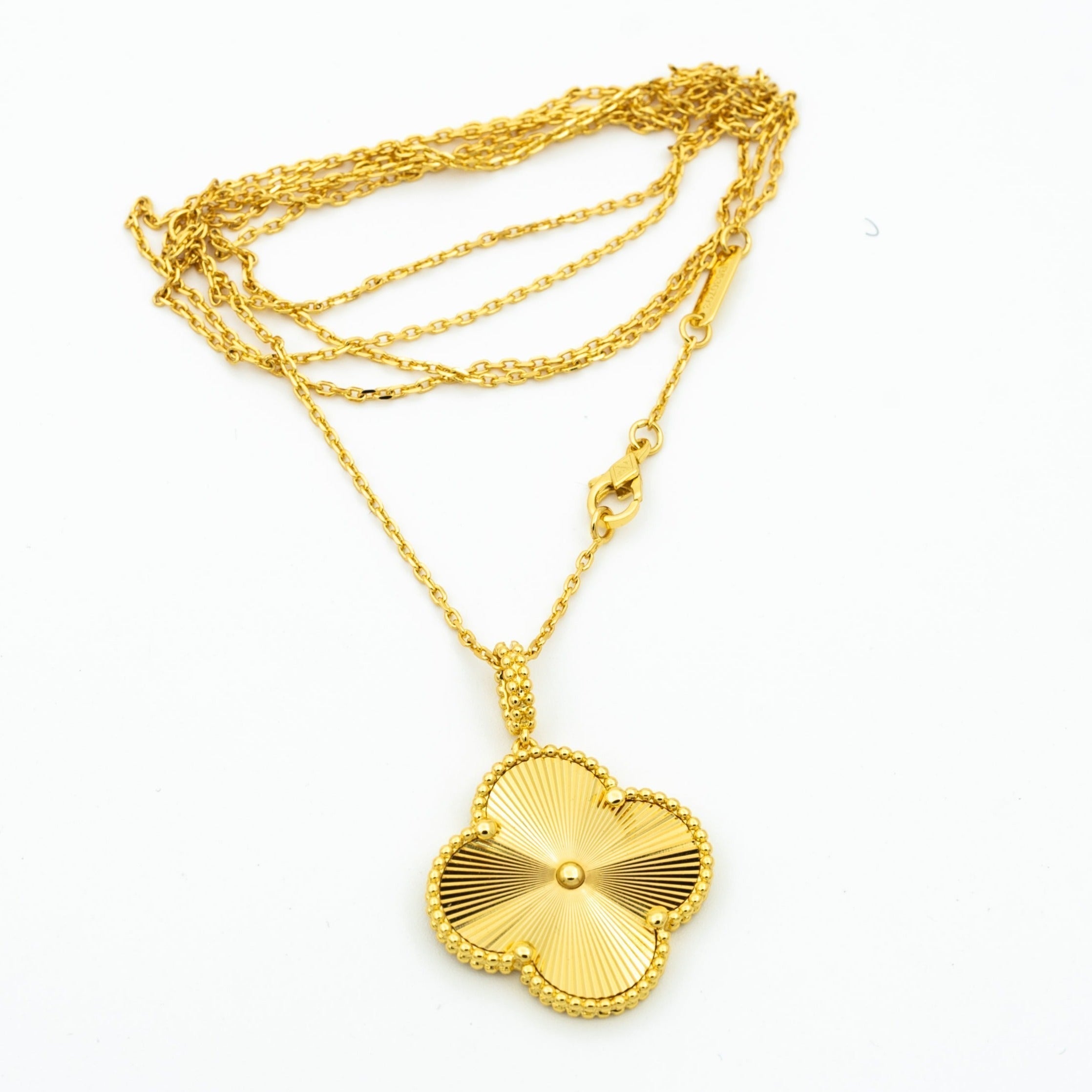 [Clover Jewelry]KLEEBRE-HALSKE 25MM ANHÄNGER GOLD