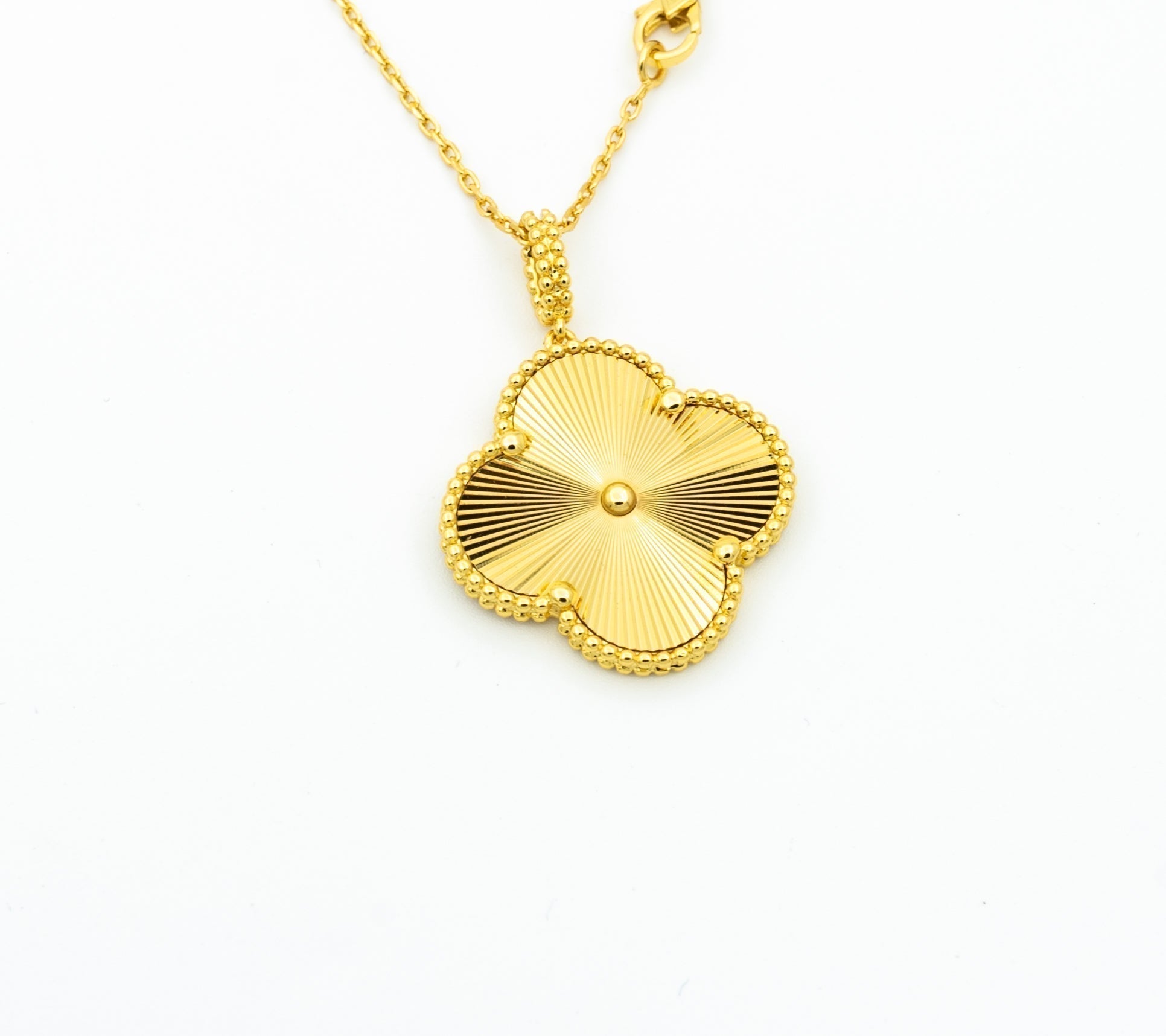 [Clover Jewelry]KLEEBRE-HALSKE 25MM ANHÄNGER GOLD