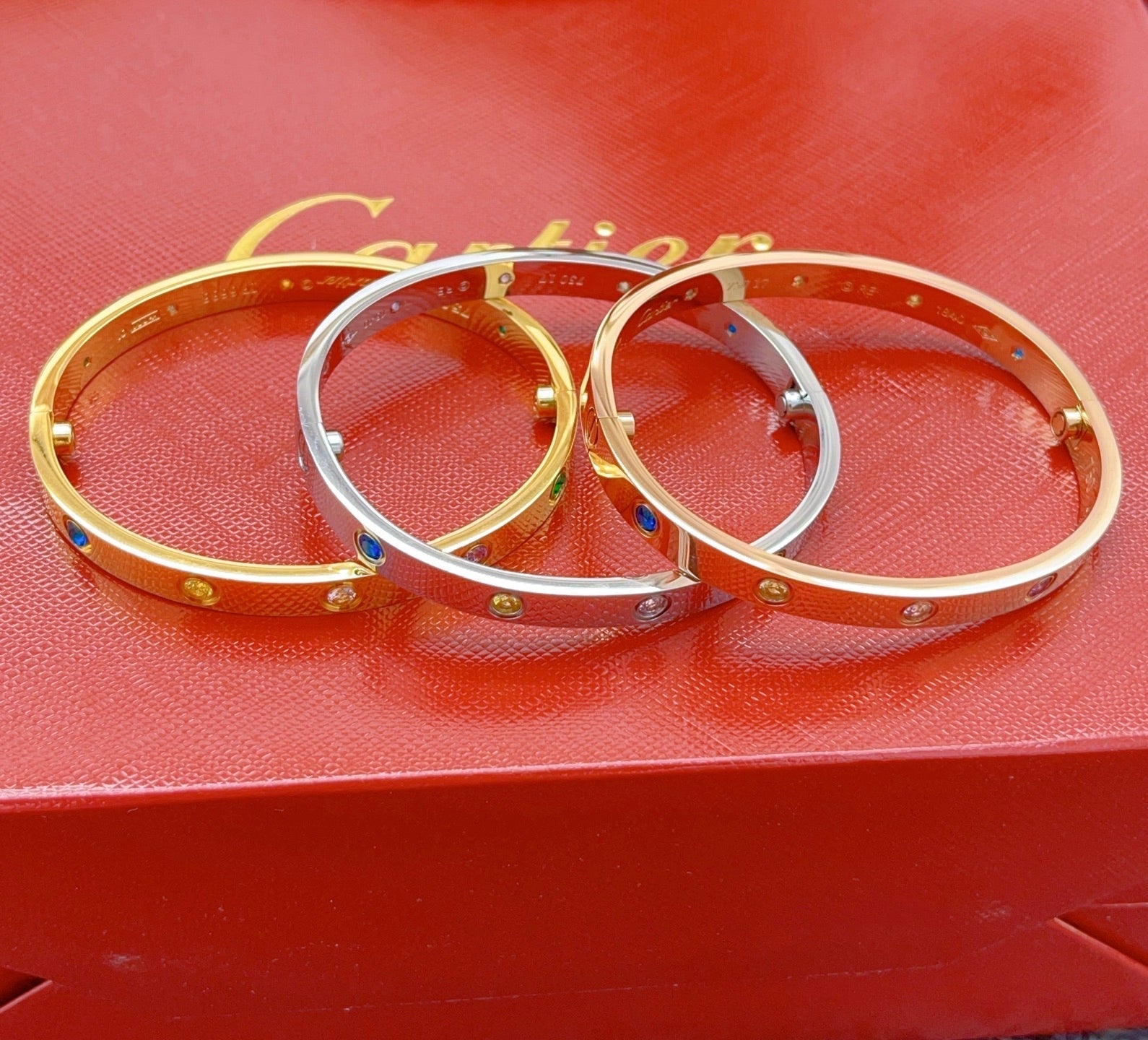 [Clover Jewelry]2026 RAINBOW LOVE BRACELET 6.1MM  10 DIAMONDS