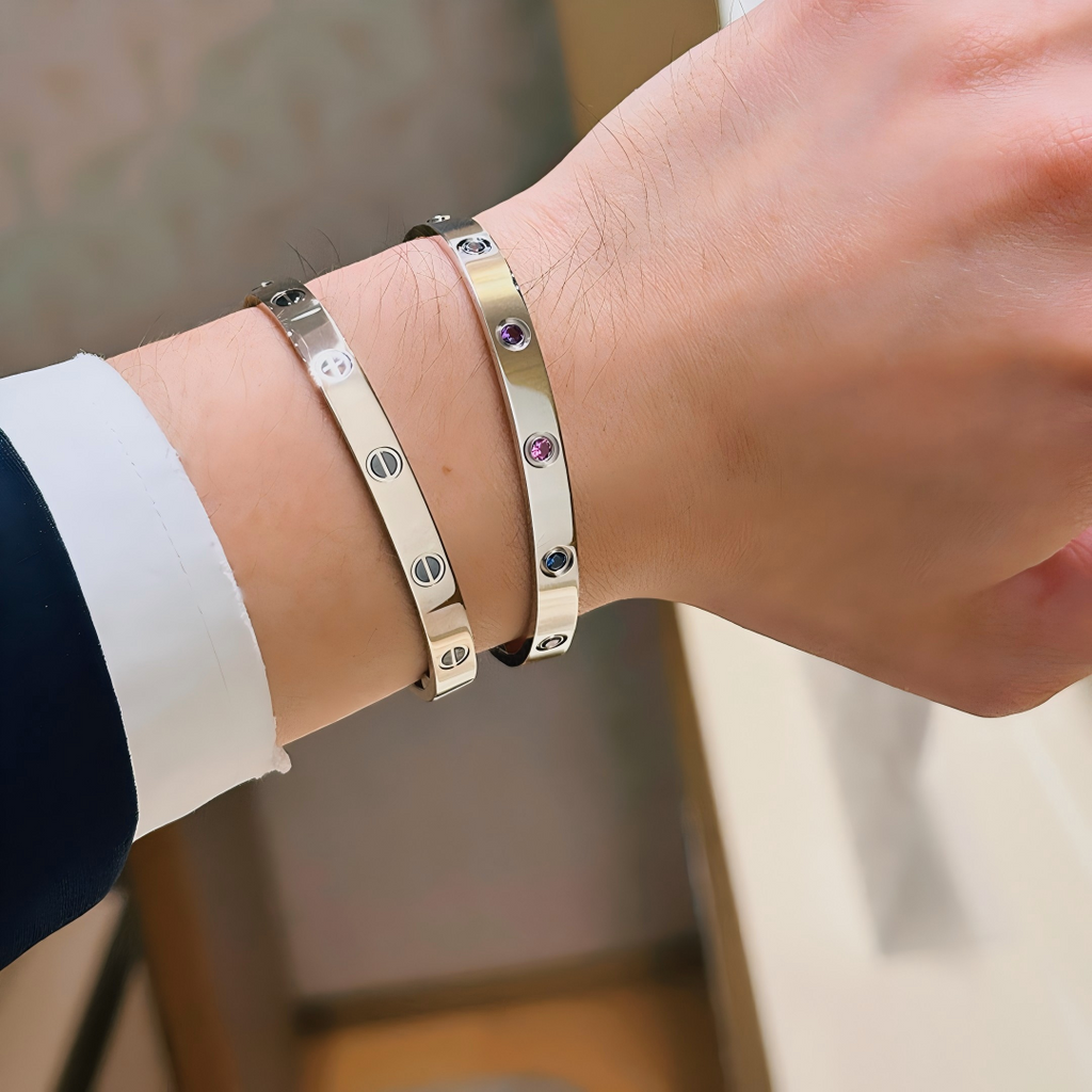 [Clover Jewelry]2026 RAINBOW LOVE BRACELET 6.1MM  10 DIAMONDS