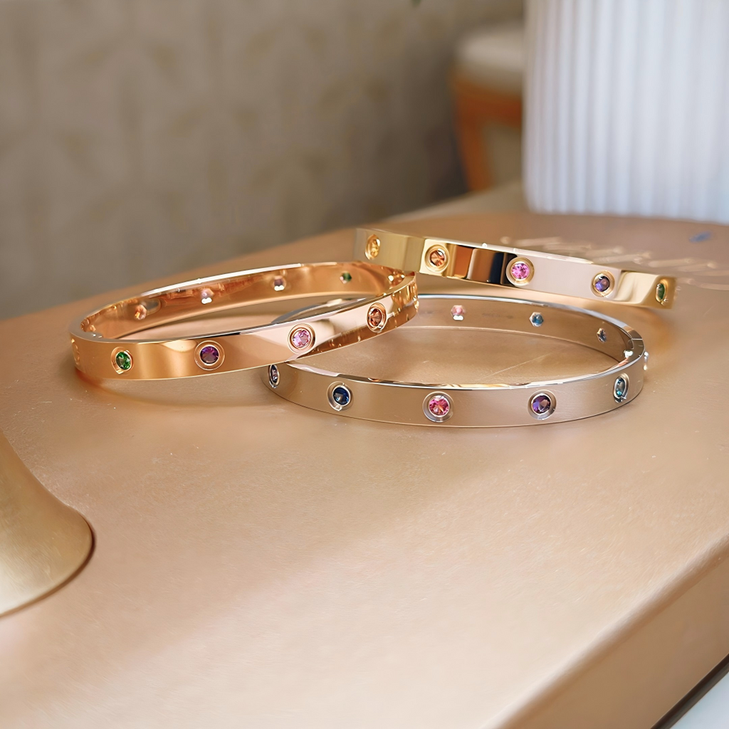 [Clover Jewelry]2026 RAINBOW LOVE BRACELET 6.1MM  10 DIAMONDS
