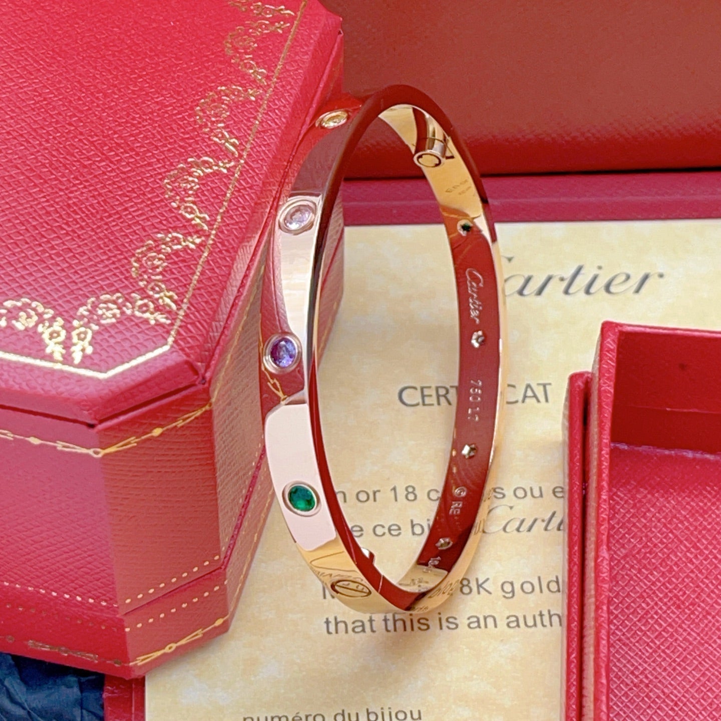 [Clover Jewelry]2026 RAINBOW LOVE BRACELET 6.1MM  10 DIAMONDS