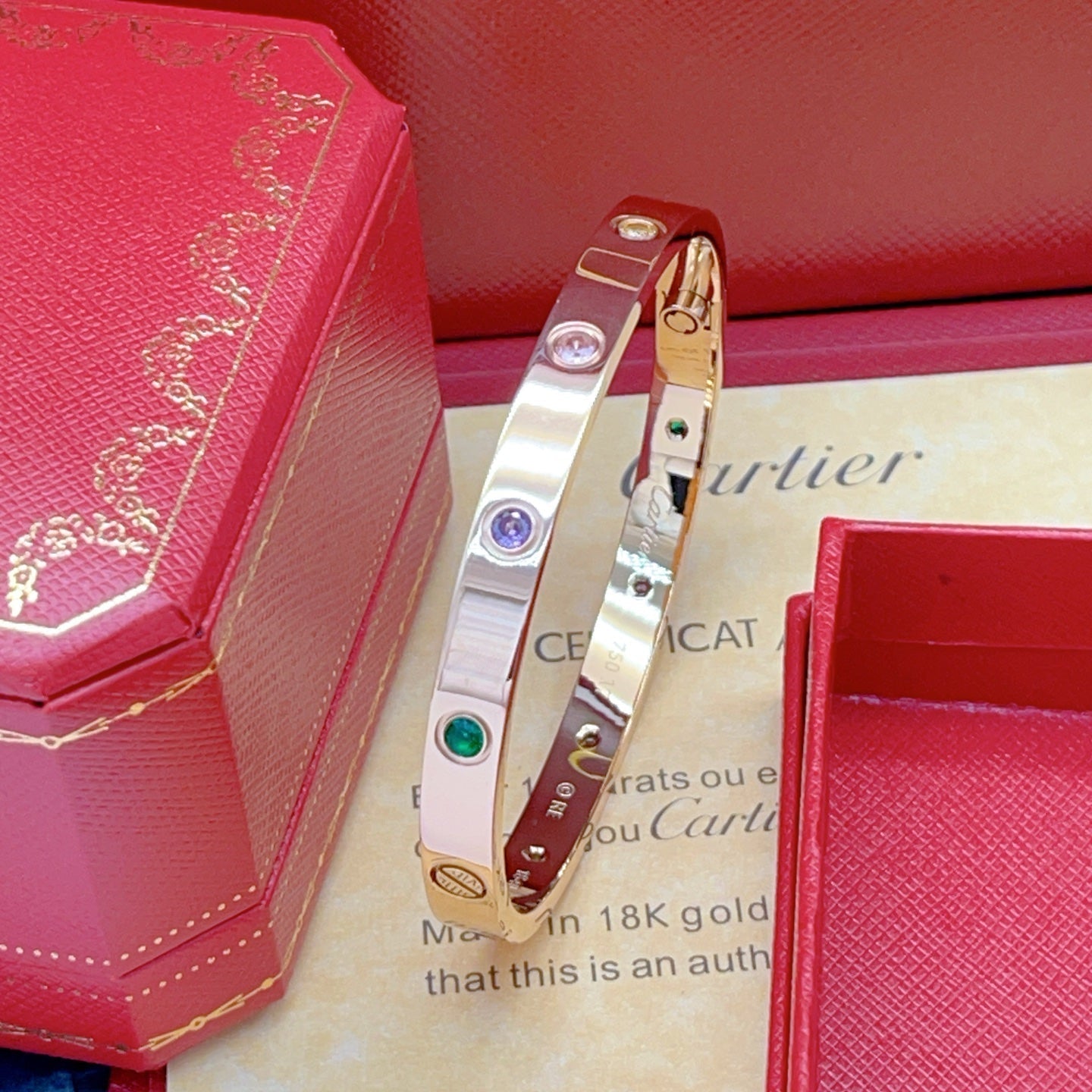 [Clover Jewelry]2026 RAINBOW LOVE BRACELET 6.1MM  10 DIAMONDS