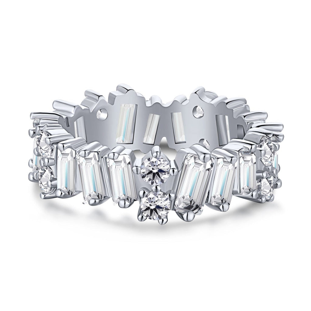 [Clover Jewelry]Zarter Tennisring mit verschiedenen Formen