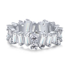 [Clover Jewelry]Zarter Tennisring mit verschiedenen Formen