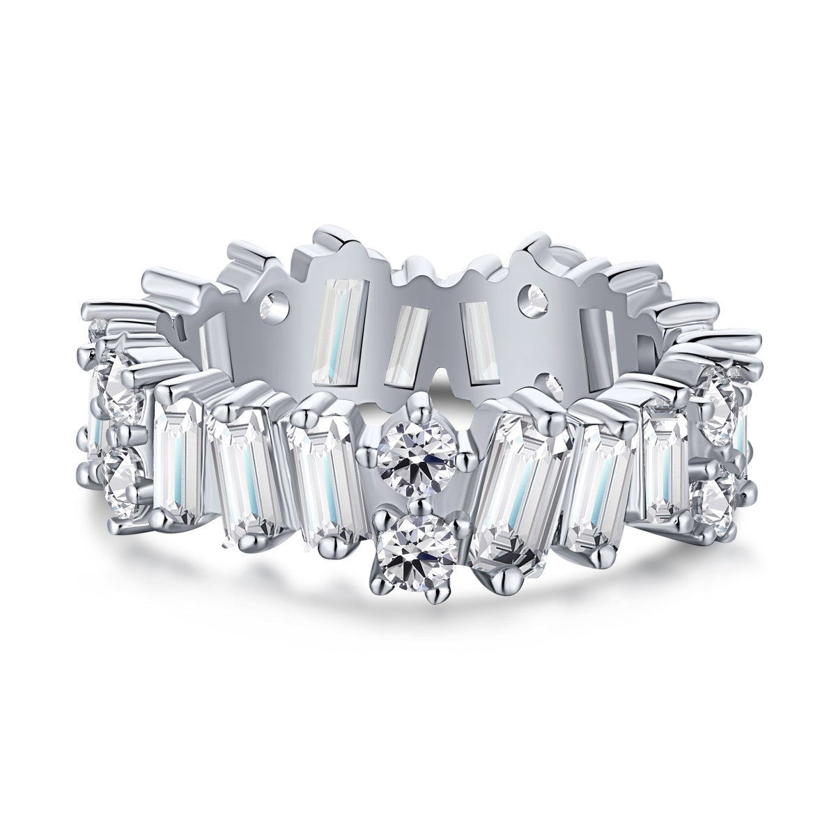 [Clover Jewelry]Zarter Tennisring mit verschiedenen Formen
