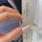[Clover Jewelry]Zarter Tennisring mit verschiedenen Formen