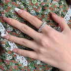 [Clover Jewelry]Wunderschöner Tennisring mit runden Diamanten