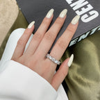 [Clover Jewelry]Wunderschöner Tennisring mit runden Diamanten