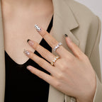 [Clover Schmuck]Zarter Mehrfachschliff-Ring