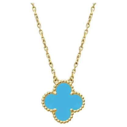 [Clover Jewelery]CLOVER 15MM VINTAGE TURQUOISE NECKLACE