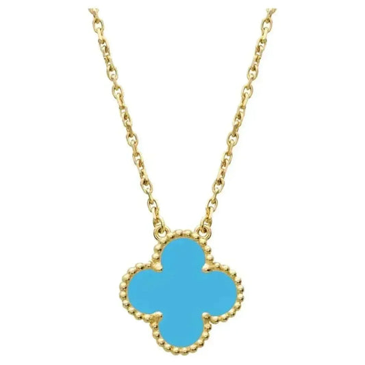 [Clover Jewelery]CLOVER 15MM VINTAGE TURQUOISE NECKLACE