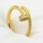 [Clover Jewelry]JUSTE RING 1.8MM GOLD DIAMONDS